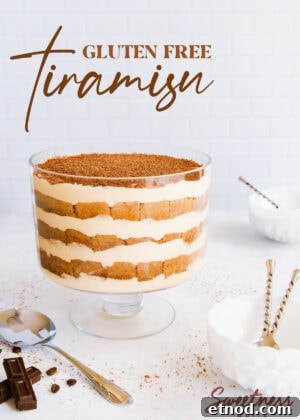 Gluten-Free Trifle Recipe: Light, Layered Dessert for Guests 12 Gluten free tiramisu in a footed glass trifle bowl