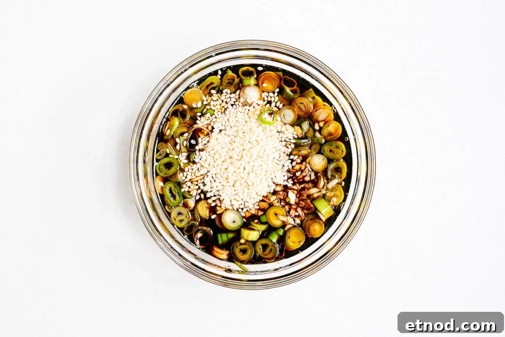 Mayak Eggs Recipe: Korean Soy-Marinated Soft-Boiled Eggs 8 The ingredients for mayak egg marinade in a small bowl.