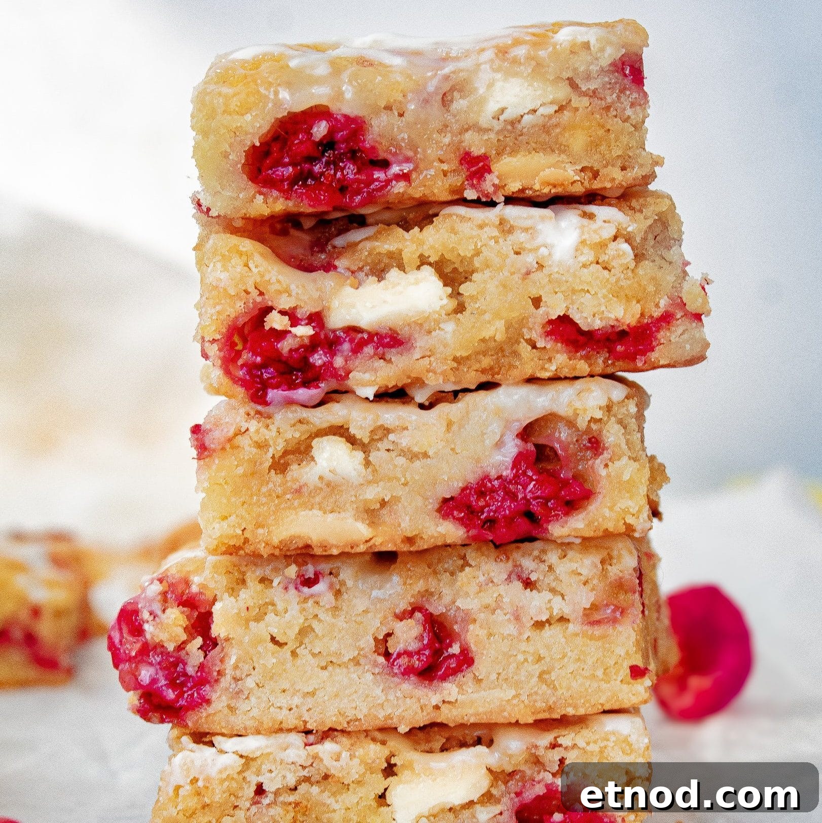 White Chocolate Raspberry Muffins with Fresh Berries 5 White Chocolate and Raspberry Blondies