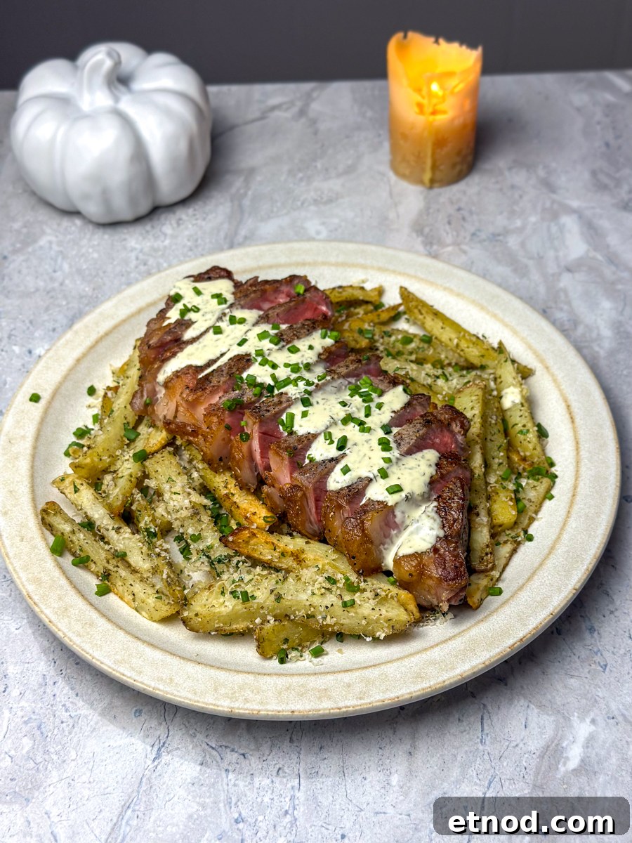 Garlic Parmesan Oven-Baked Steak Fries Recipe 2 garlic parmesan steak fries