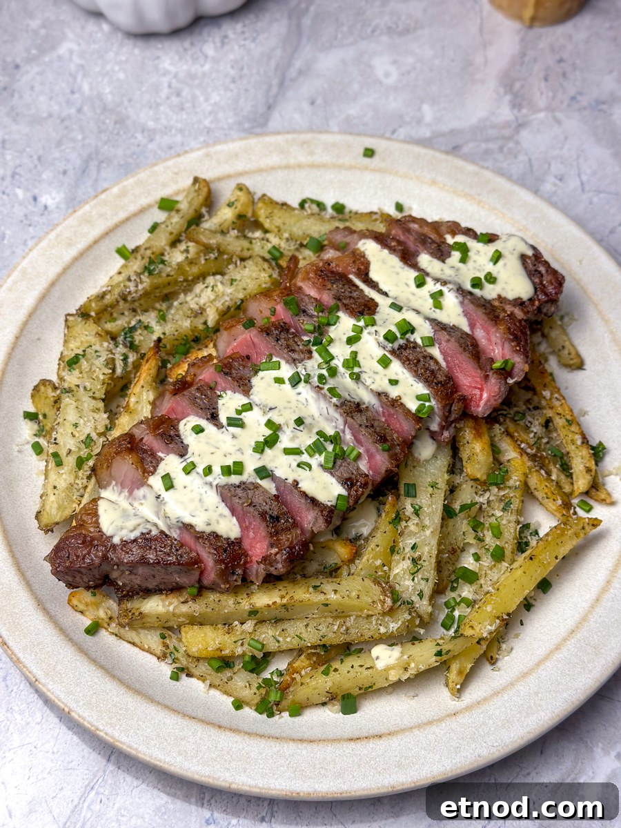 Garlic Parmesan Oven-Baked Steak Fries Recipe 9 garlic parmesan steak fries