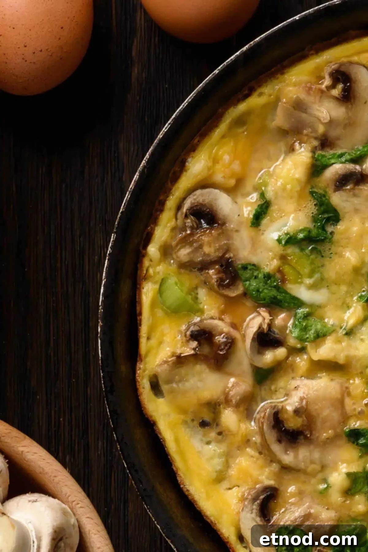 ihop spinach and mushroom omelette with cheese
