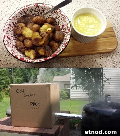Smoked Pickled Potatoes with Creamy Garlic Aioli 5 Smoked Pickled Potatoes Recipe tester photo