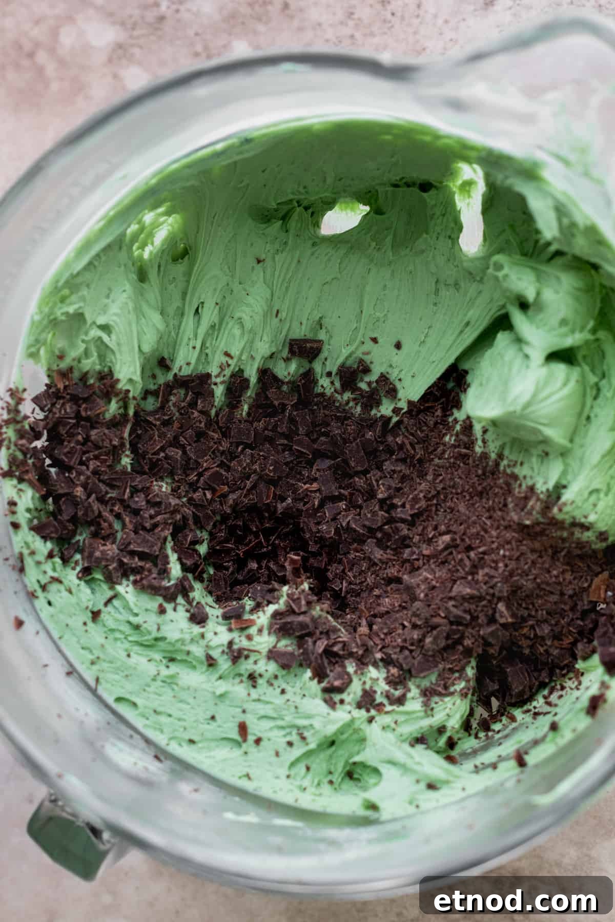 Andes Mint Chocolate Cake Recipe: Rich, Decadent Layer Cake 7 Chocolate bits added to mint frosting.