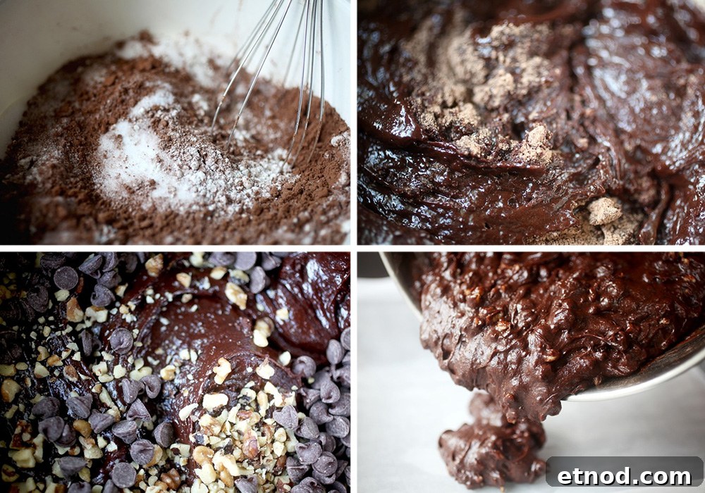 Salted Caramel Crunch Brownies with Chocolate Swirls 3 Brownie Batter
